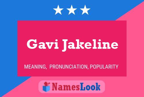 Gavi Jakeline Name Poster