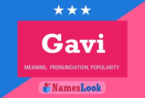 Gavi Name Poster