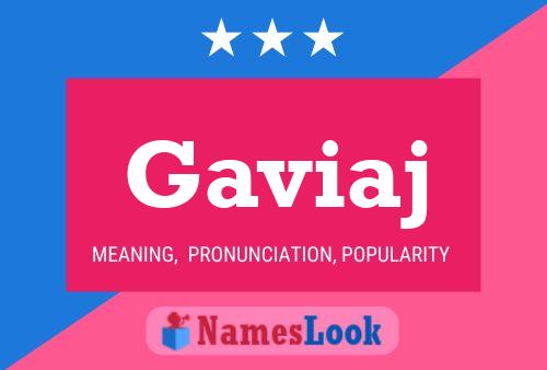 Gaviaj Name Poster