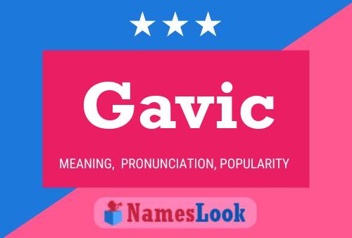 Gavic Name Poster