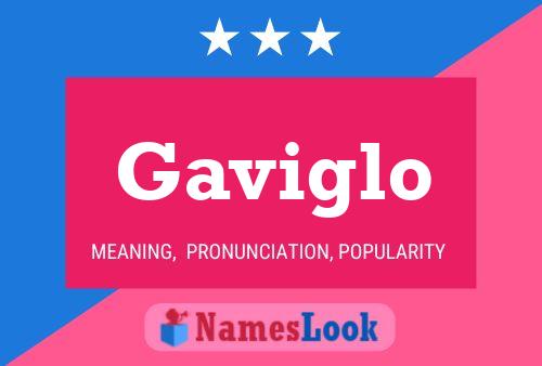 Gaviglo Name Poster