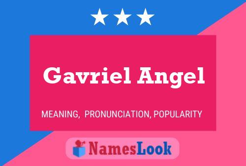 Gavriel Angel Name Poster