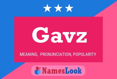 Gavz Name Poster