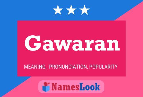 Gawaran Name Poster