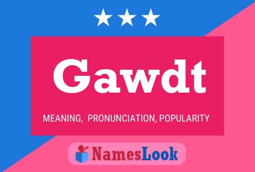 Gawdt Name Poster