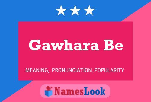 Gawhara Be Name Poster