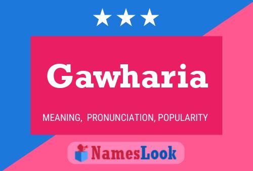 Gawharia Name Poster