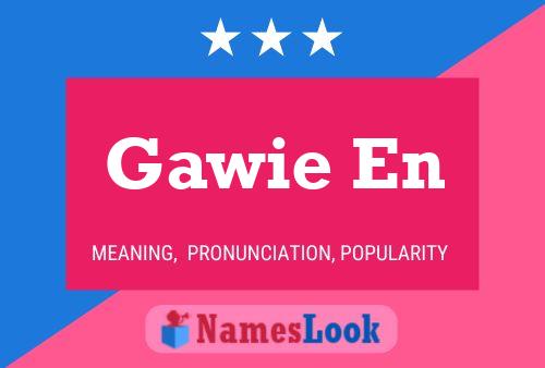 Gawie En Name Poster