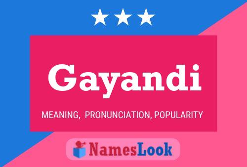 Gayandi Name Poster