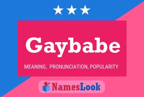 Gaybabe Name Poster