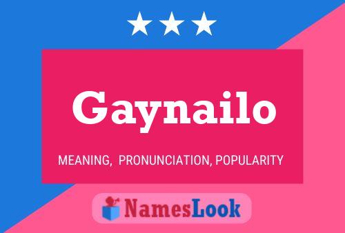 Gaynailo Name Poster