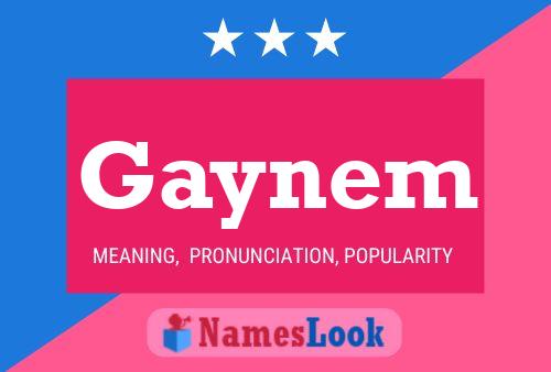 Gaynem Name Poster