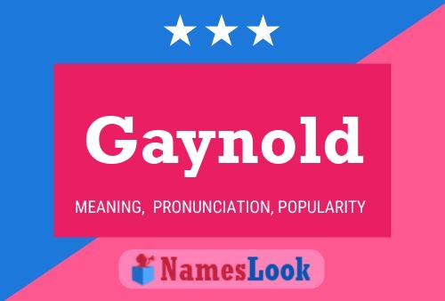 Gaynold Name Poster