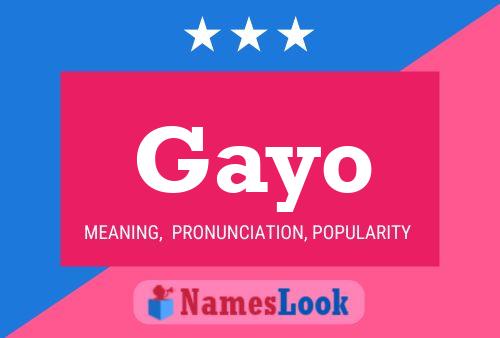 Gayo Name Poster