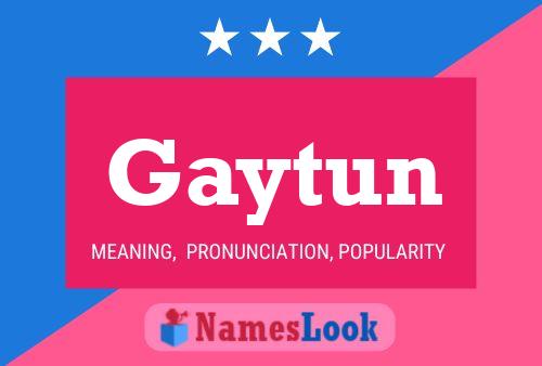 Gaytun Name Poster