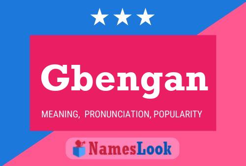 Gbengan Name Poster