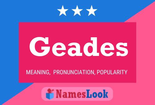 Geades Name Poster