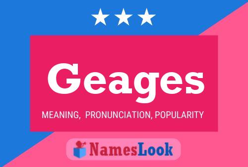 Geages Name Poster