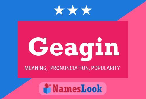 Geagin Name Poster