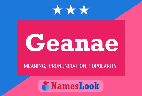 Geanae Name Poster