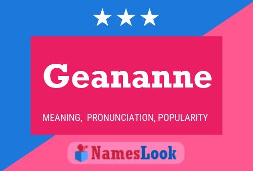 Geananne Name Poster