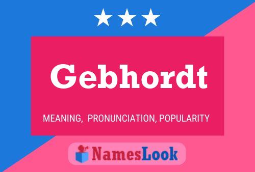 Gebhordt Name Poster