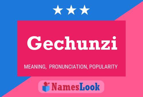 Gechunzi Name Poster