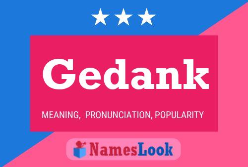 Gedank Name Poster