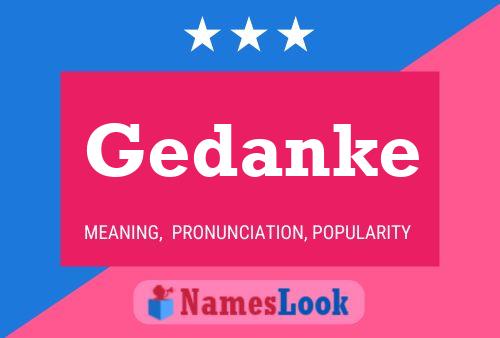 Gedanke Name Poster