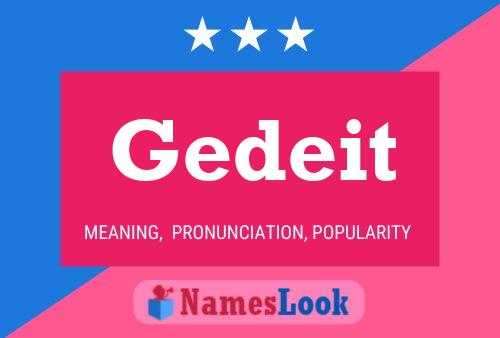 Gedeit Name Poster