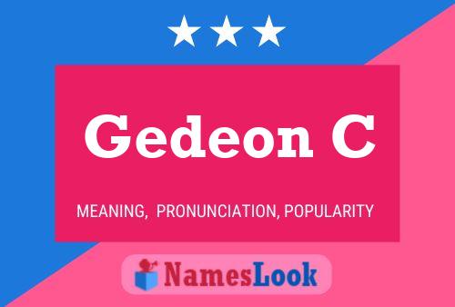 Gedeon C Name Poster