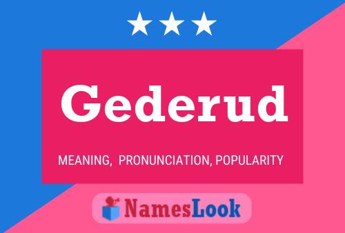 Gederud Name Poster