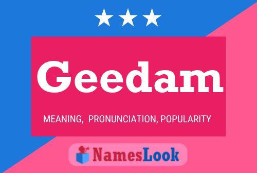 Geedam Name Poster