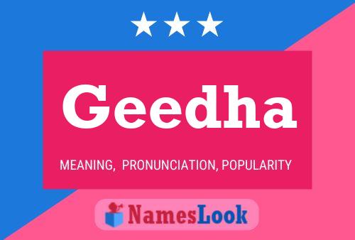 Geedha Name Poster