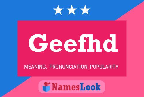 Geefhd Name Poster