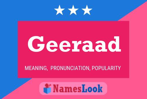 Geeraad Name Poster