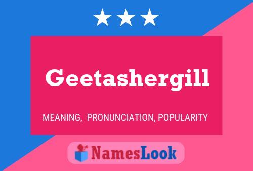 Geetashergill Name Poster