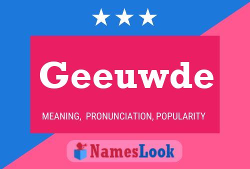 Geeuwde Name Poster