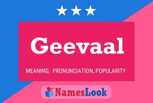 Geevaal Name Poster