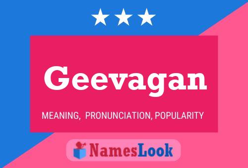 Geevagan Name Poster