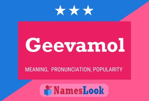 Geevamol Name Poster