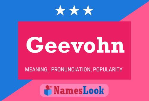 Geevohn Name Poster