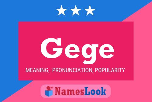 Gege Name Poster