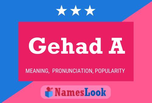 Gehad A Name Poster