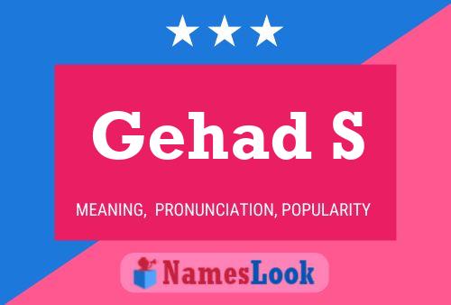 Gehad S Name Poster