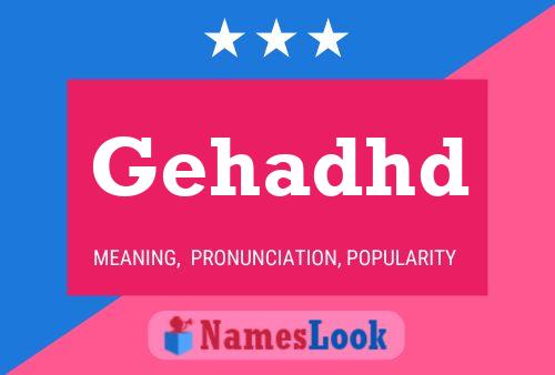 Gehadhd Name Poster