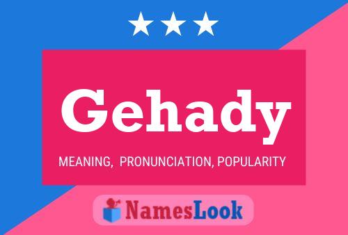 Gehady Name Poster