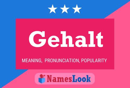 Gehalt Name Poster