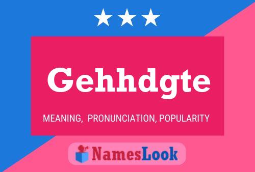 Gehhdgte Name Poster