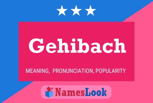 Gehibach Name Poster